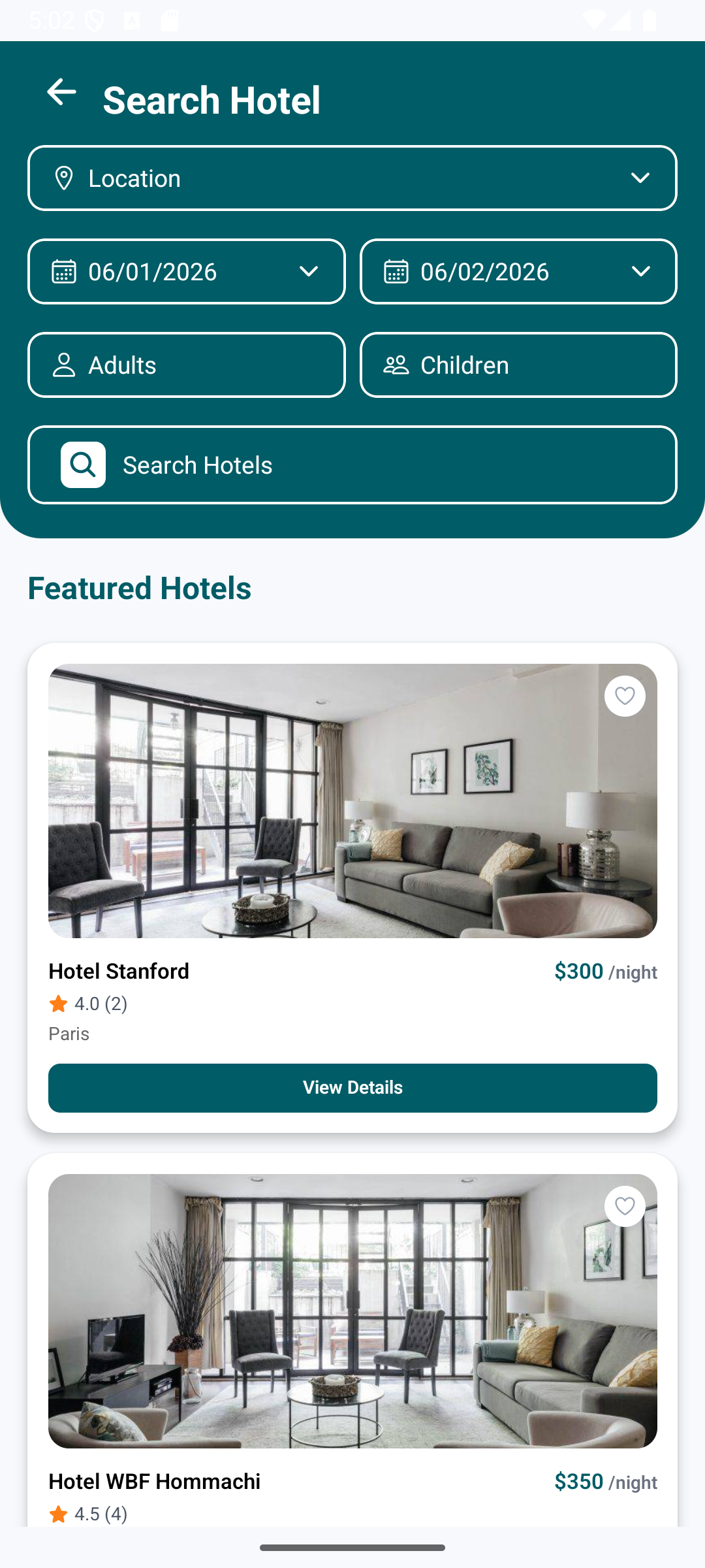 Hotel Search