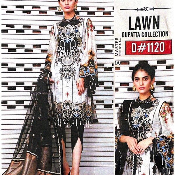 Sifona Lawn Emb Dupatta Collection D1120 (Master Replica A+) PK007
