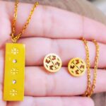 Plate Necklace with beautiful Ear rings